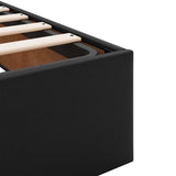 vidaXL Cadre de lit avec matelas d'art noir 80x200 cm