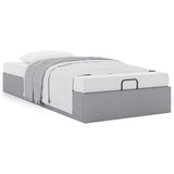 vidaXL Cadre de lit avec matelas 80x200 cm en tissu avec éclairage