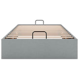 vidaXL Cadre de lit avec matelas 80x200 cm en tissu avec éclairage