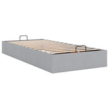 vidaXL Cadre de lit avec matelas 80x200 cm en tissu avec éclairage