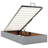 vidaXL Cadre de lit avec matelas 80x200 cm en tissu avec éclairage