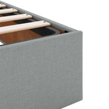 vidaXL Cadre de lit avec matelas 80x200 cm en tissu avec éclairage