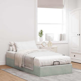 vidaXL Bed Frame without Mattress 80x200 cm Velvet Light Grey