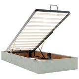 vidaXL Bed Frame without Mattress 80x200 cm Velvet Light Grey