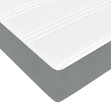 vidaXL Ottoman bed with mattress 80x200 cm fabric light grey