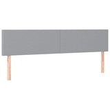 vidaXL Ottoman bed met matrassen 160x200cm stof lichtgrijs