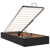 vidaXL Ottoman Bed with Mattresses and LEDs 160x200cm Faux Leather Black