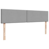 vidaXL Ottoman bed met matrassen en LED's 160x200cm stof lichtgrijs