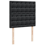 vidaXL Ottoman bed with mattresses 160x200cm artificial leather black