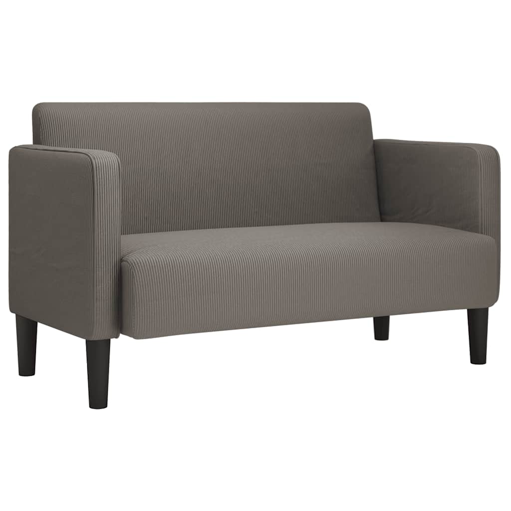 vidaXL Loveseat sofa 109 cm corduroy light grey