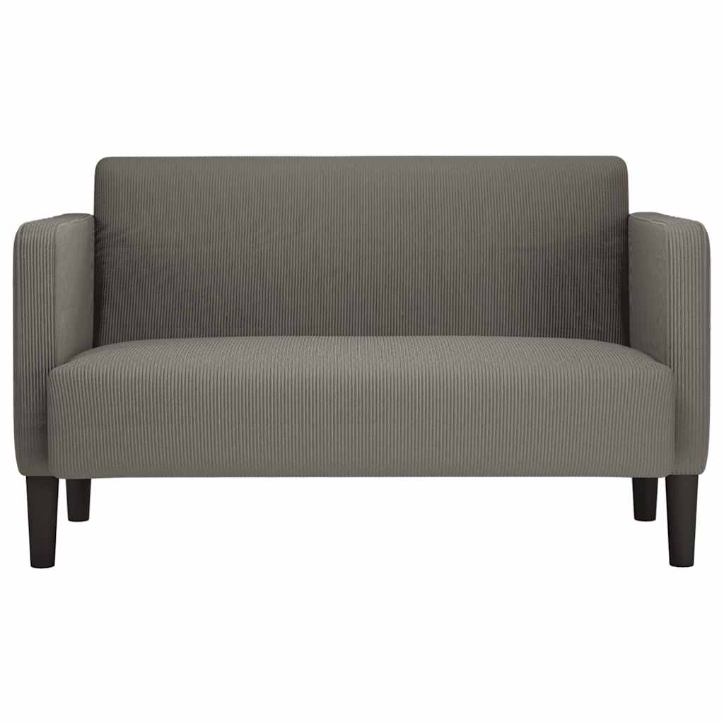 vidaXL Loveseat sofa 109 cm corduroy light grey