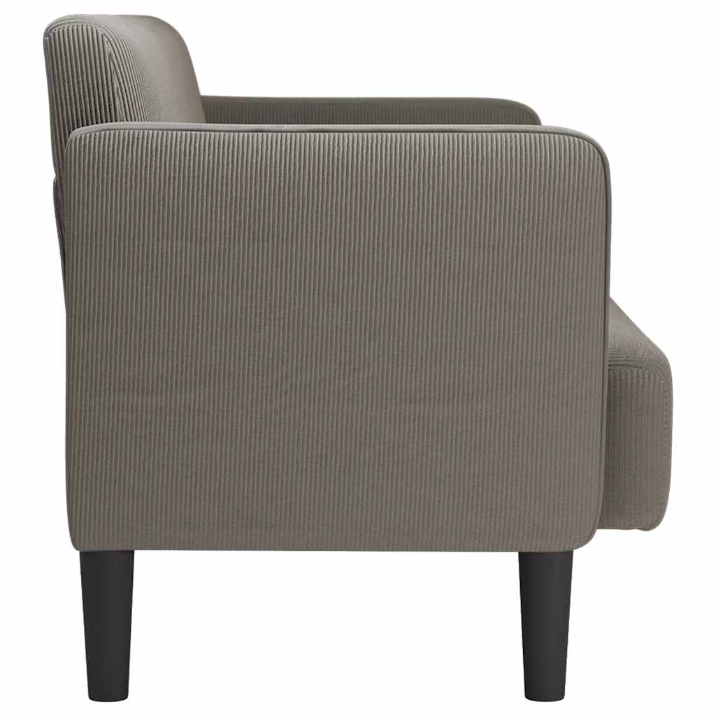 vidaXL Loveseat sofa 109 cm corduroy light grey