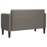 vidaXL Loveseat sofa 109 cm corduroy light grey