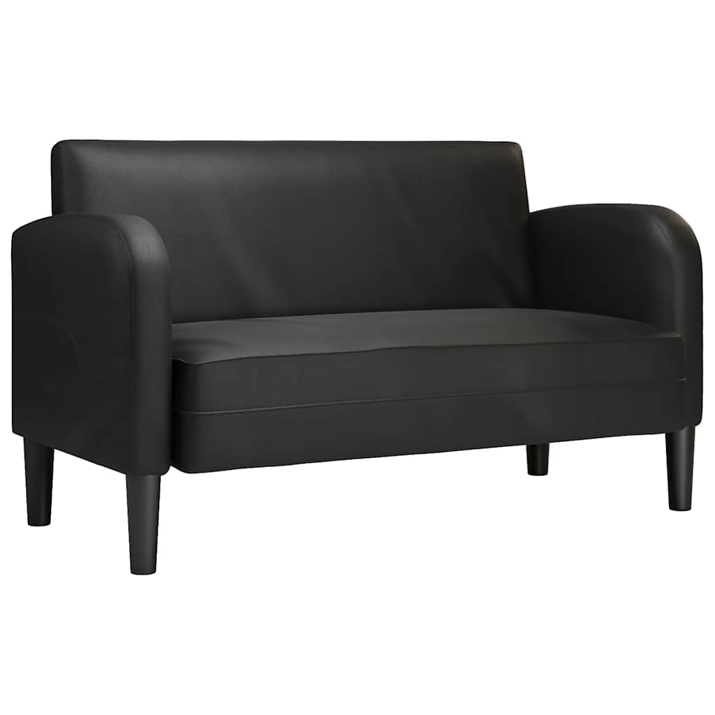 vidaXL Loveseat sofa 110 cm artificial leather black