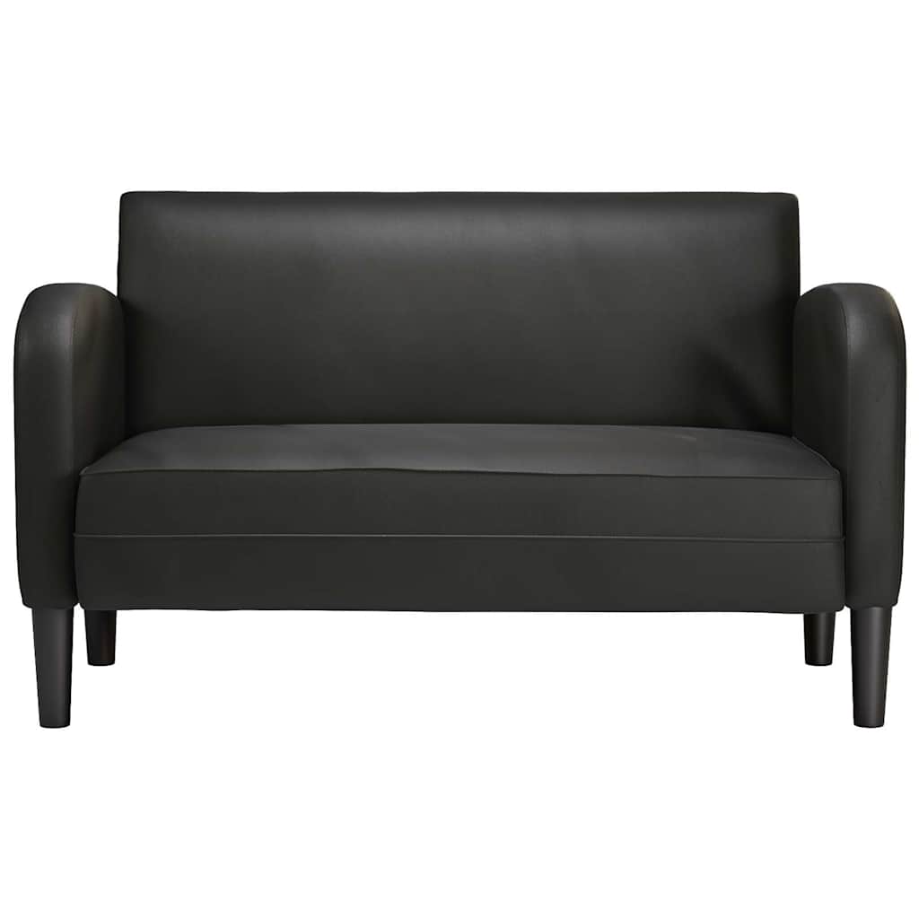 vidaXL Loveseat sofa 110 cm artificial leather black