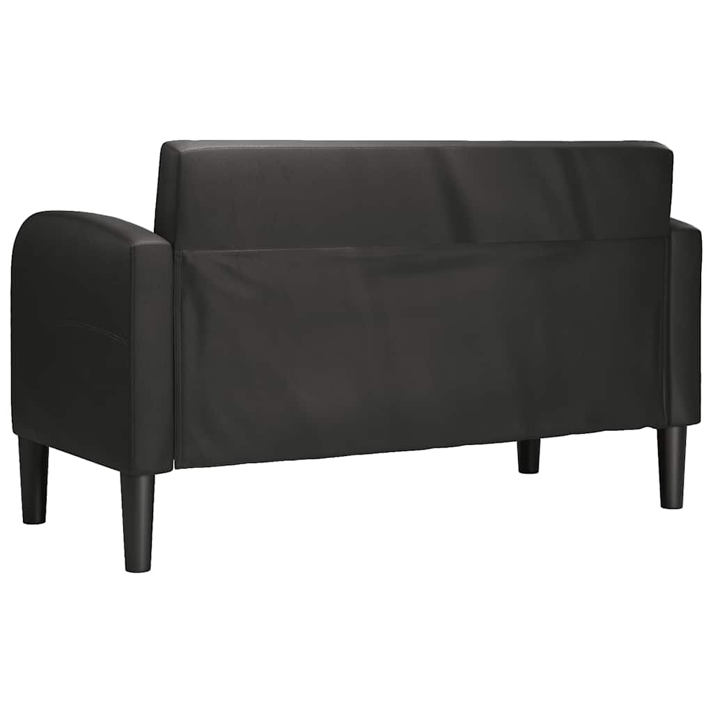 vidaXL Loveseat sofa 110 cm artificial leather black