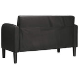vidaXL Loveseat sofa 110 cm artificial leather black
