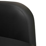 vidaXL Loveseat sofa 110 cm artificial leather black