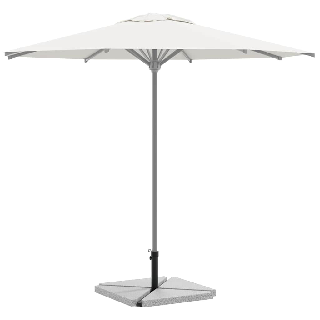 vidaXL Ensemble de 5 pieds de parasol de jardin en granit et acier
