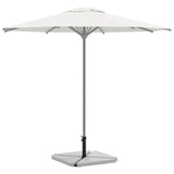 vidaXL Ensemble de 5 pieds de parasol de jardin en granit et acier