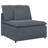 vidaXL Modulaire bank met kussens blauw
