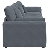 vidaXL Modulaire bank met kussens blauw