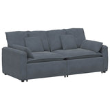 vidaXL Modulaire bank met kussens blauw