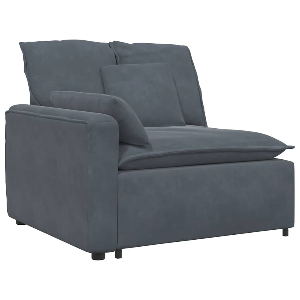 vidaXL Modulaire bank met kussens blauw