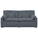 vidaXL Modulaire bank met kussens blauw