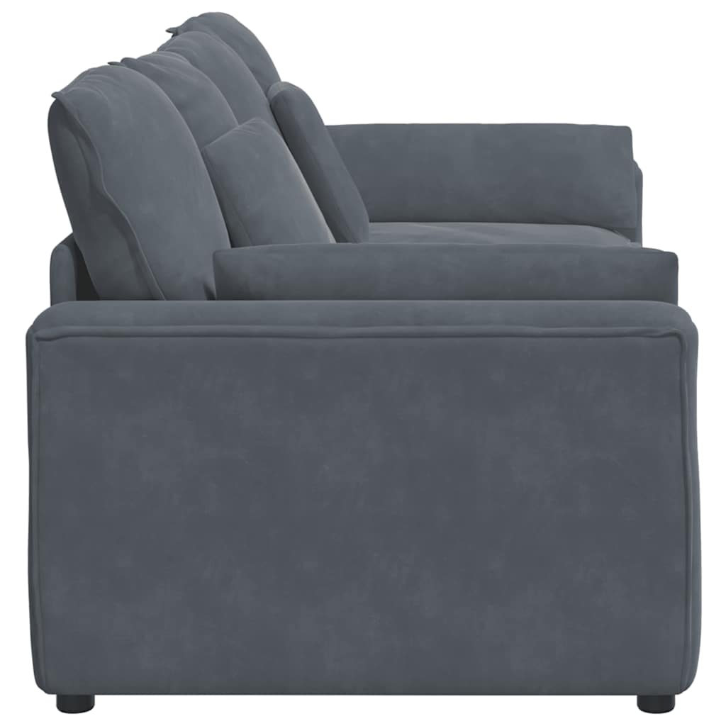 vidaXL Modulaire bank met kussens blauw