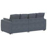 vidaXL Modulaire bank met kussens blauw