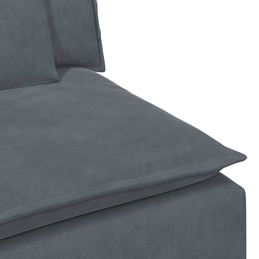 vidaXL Modulaire bank met kussens blauw