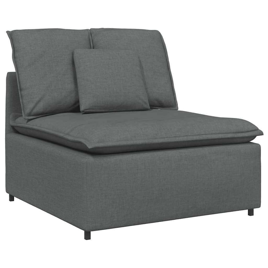 vidaXL Banque modulaire module intermédiaire avec coussins 100 cm grilles de don