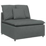 vidaXL Banque modulaire module intermédiaire avec coussins 100 cm grilles de don
