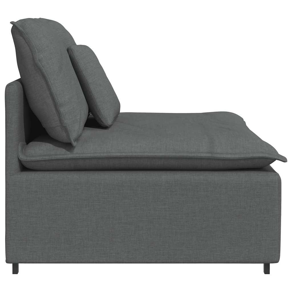 vidaXL Banque modulaire module intermédiaire avec coussins 100 cm grilles de don