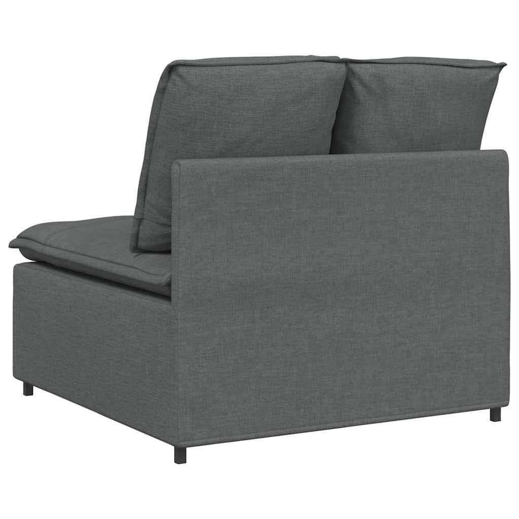 vidaXL Banque modulaire module intermédiaire avec coussins 100 cm grilles de don