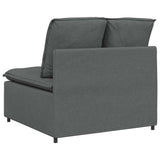 vidaXL Banque modulaire module intermédiaire avec coussins 100 cm grilles de don