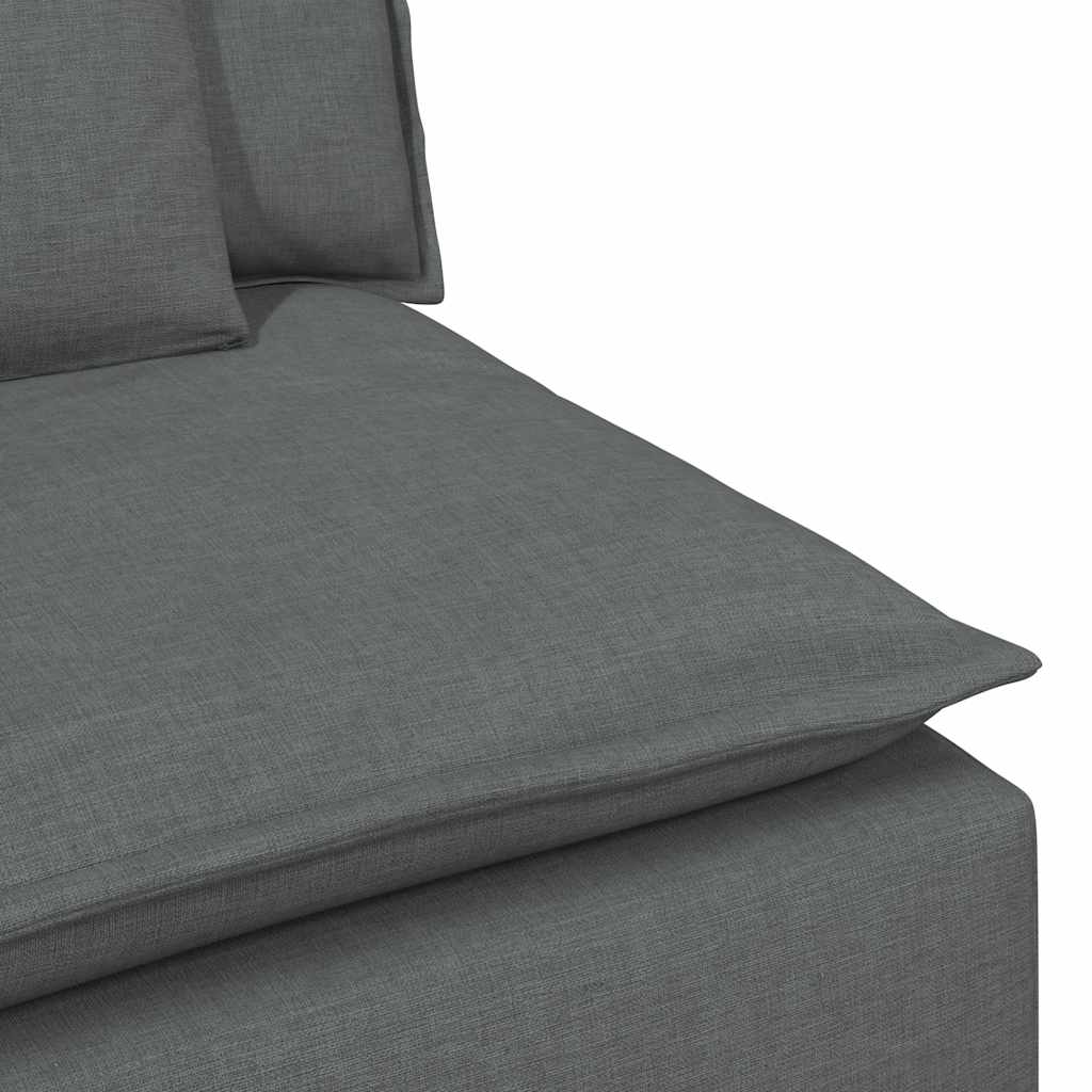 vidaXL Banque modulaire module intermédiaire avec coussins 100 cm grilles de don