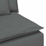 vidaXL Banque modulaire module intermédiaire avec coussins 100 cm grilles de don