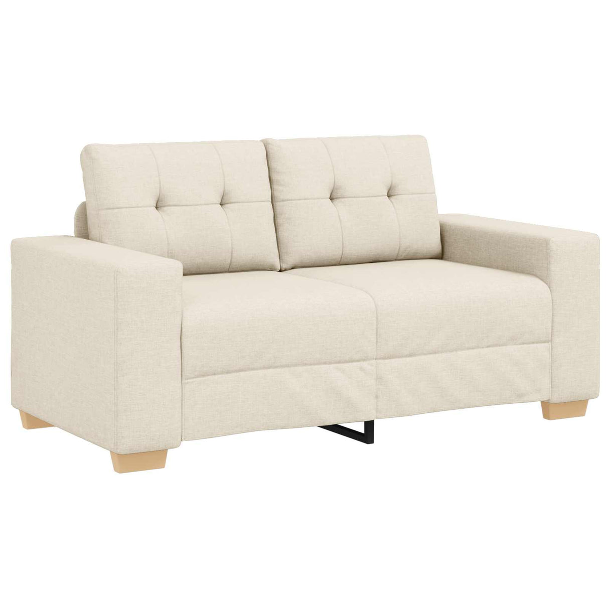 vidaXL Banque 2 pcs Beige 221 x 80 x 80 cm Linnenmix Stoffen