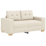 vidaXL Banque 2 pcs Beige 221 x 80 x 80 cm Linnenmix Stoffen
