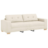 vidaXL Banque 2 pcs Beige 221 x 80 x 80 cm Linnenmix Stoffen