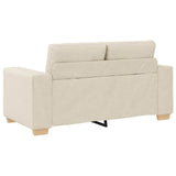 vidaXL Banque 2 pcs Beige 221 x 80 x 80 cm Linnenmix Stoffen