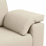 vidaXL Bank 3 pcs Beige 219 x 80 x 82 cm Linnenmix Stoffen