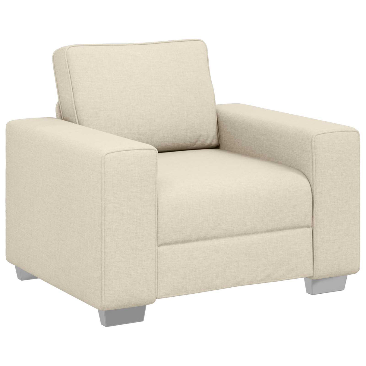 vidaXL Bank 3 pcs Beige 219 x 80 x 82 cm Linnenmix Stoffen