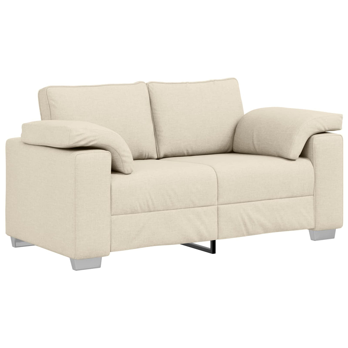 vidaXL Bank 3 pcs Beige 219 x 80 x 82 cm Linnenmix Stoffen