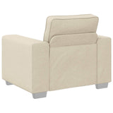 vidaXL Bank 3 pcs Beige 219 x 80 x 82 cm Linnenmix Stoffen