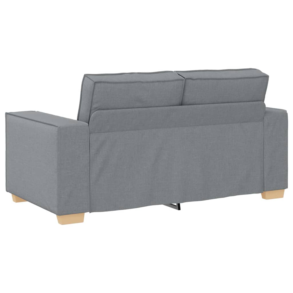 vidaXL Bank 3 pcs Lichtgrijs 220 x 80 x 84 cm Linnenmix Stoffen