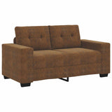 vidaXL Bank 3 pcs Bruin 221 x 80 x 80 cm Linnenmix Stoffen