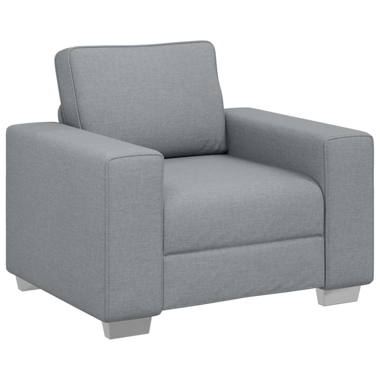 vidaXL Bank 3 pcs Lichtgrijs 219 x 80 x 82 cm Linnenmix Stoffen